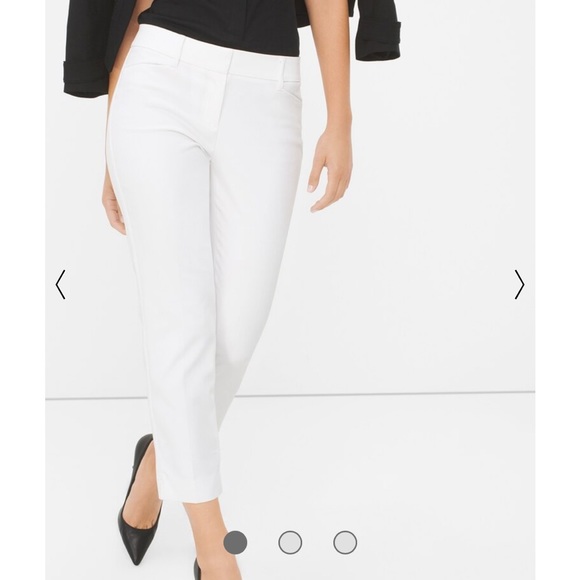 WHBM Curvy Perfect Form Straight Crop Pants - Picture 1 of 7